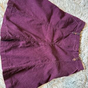 Boden Purple Midi Skirt